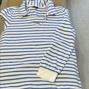 Talbots Kids Blue and White Striped Sweater